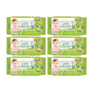 Combo 6 Khăn ướt Unifresh Nha đam 80 Miếng