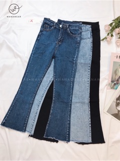 Quần jean ống loe hot trend (gạt xem ảnh thật)