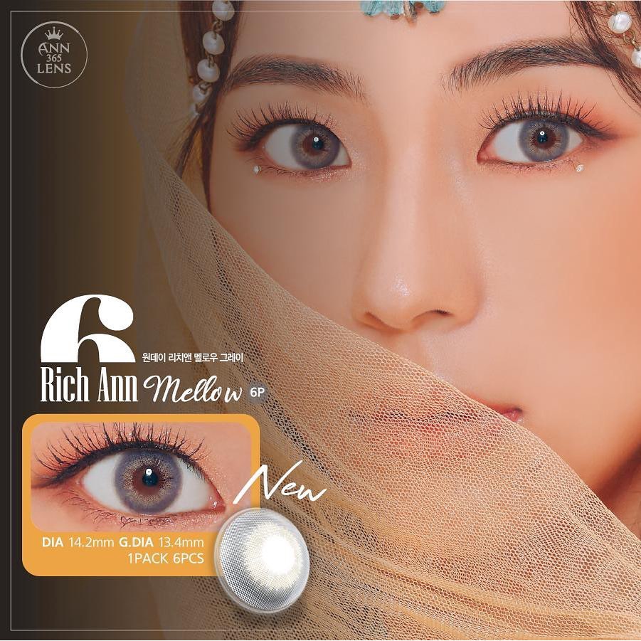 Kính áp tròng 1 ngày Ann365 chính hãng đa dạng màu sắc đeo 24H đủ độ cận dành cho mắt nhạy cảm