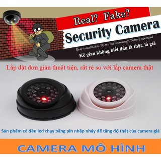 Camera bán cầu giả, dùng làm mô hình, lắp để trưng bày, hù dọa kẻ gian
