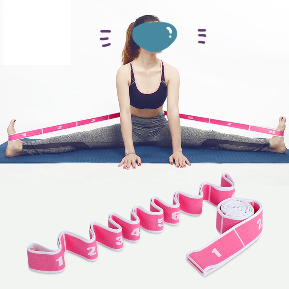 Dây Đai Kháng Lực Co Giãn Bằng Polyester Latex Hỗ Trợ Luyện Tập Yoga / Pilates / Thể Hình
