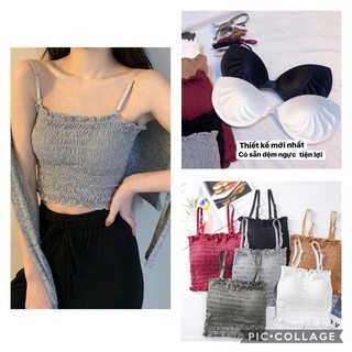 💖 Áo hai dây bèo nhún hàn quốc