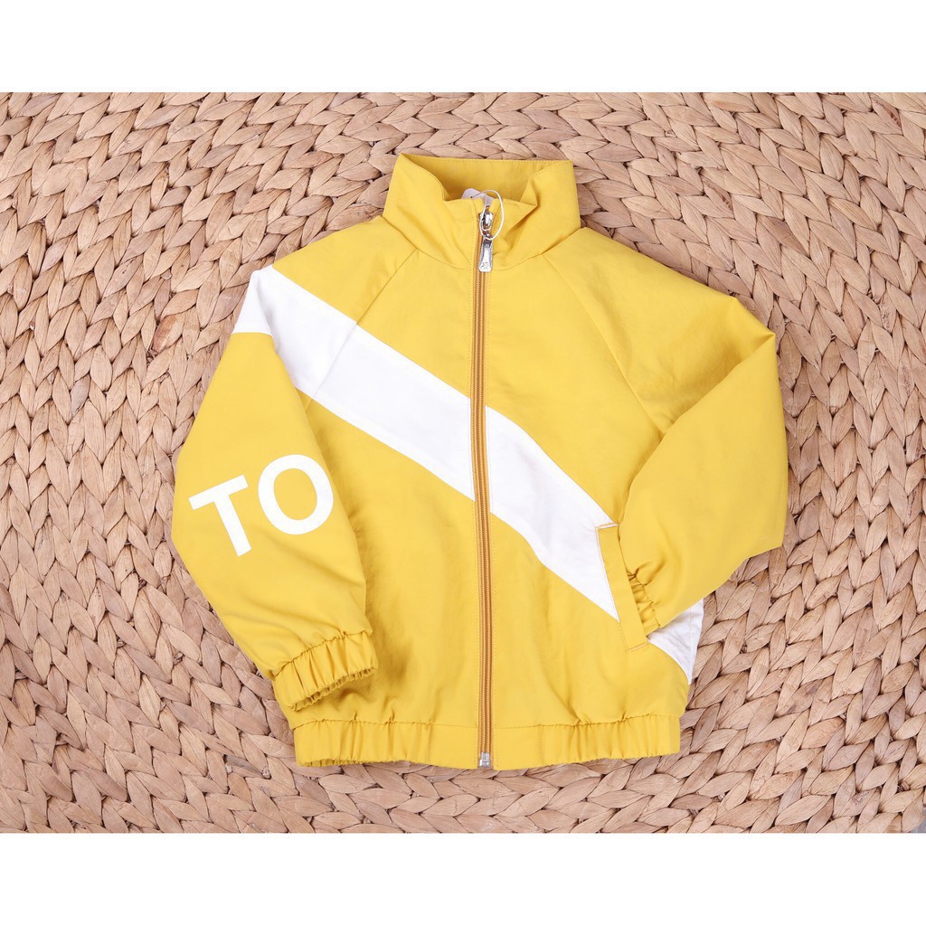 Áo gió thu đông hai lớp thể thao phối màu cổ cao, bo gấu bé gái size 2-12T, cho bạn từ 11-35kg. Chất gió đẹp, dày dặn