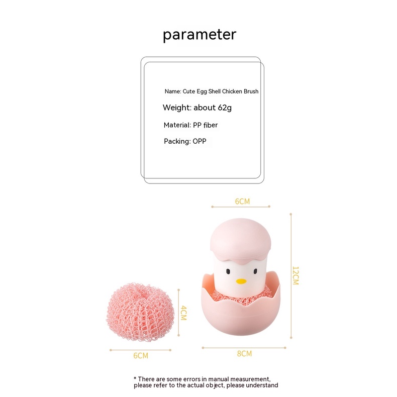 Bàn Chải Nano Vệ Sinh Chén Dĩa Có Tay Cầm Tiện Dụng