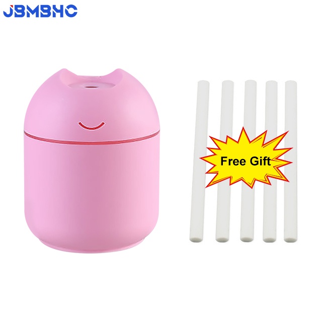 Máy khuếch tán tinh dầu Tạo Độ Ẩm Không Khí Mini USB Siêu Âm 200ML Có Đèn LED