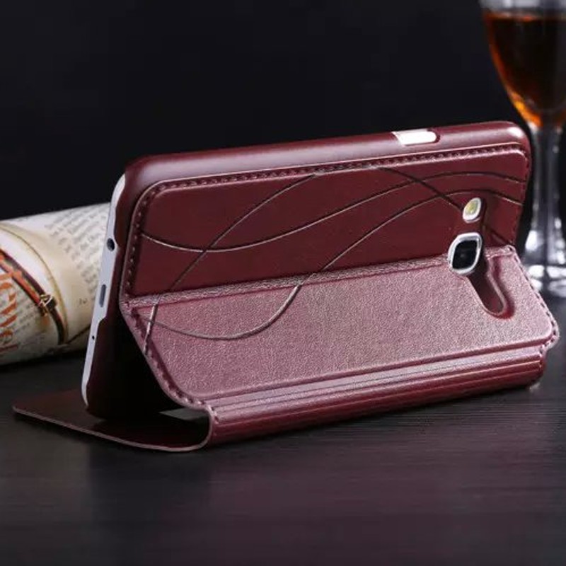 Bao Da Hở view Cho samsung galaxy a3 2016 a5 2015 n7100 note 2 Ốp