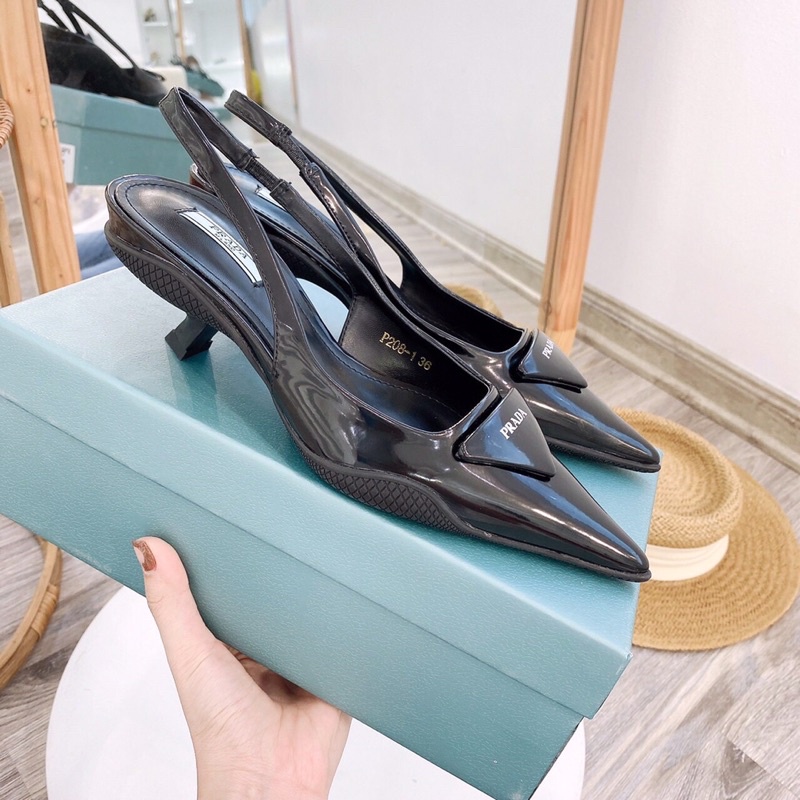 Sandal bít mũi nhọn Pra.da