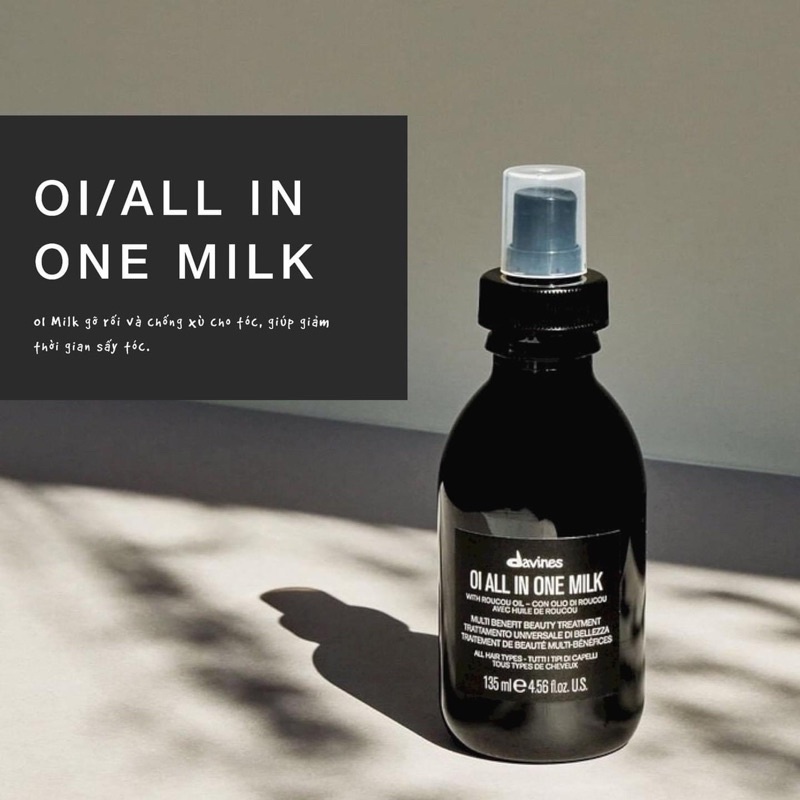 Xịt Dưỡng Davines OI ALL ONE MILK 135ML