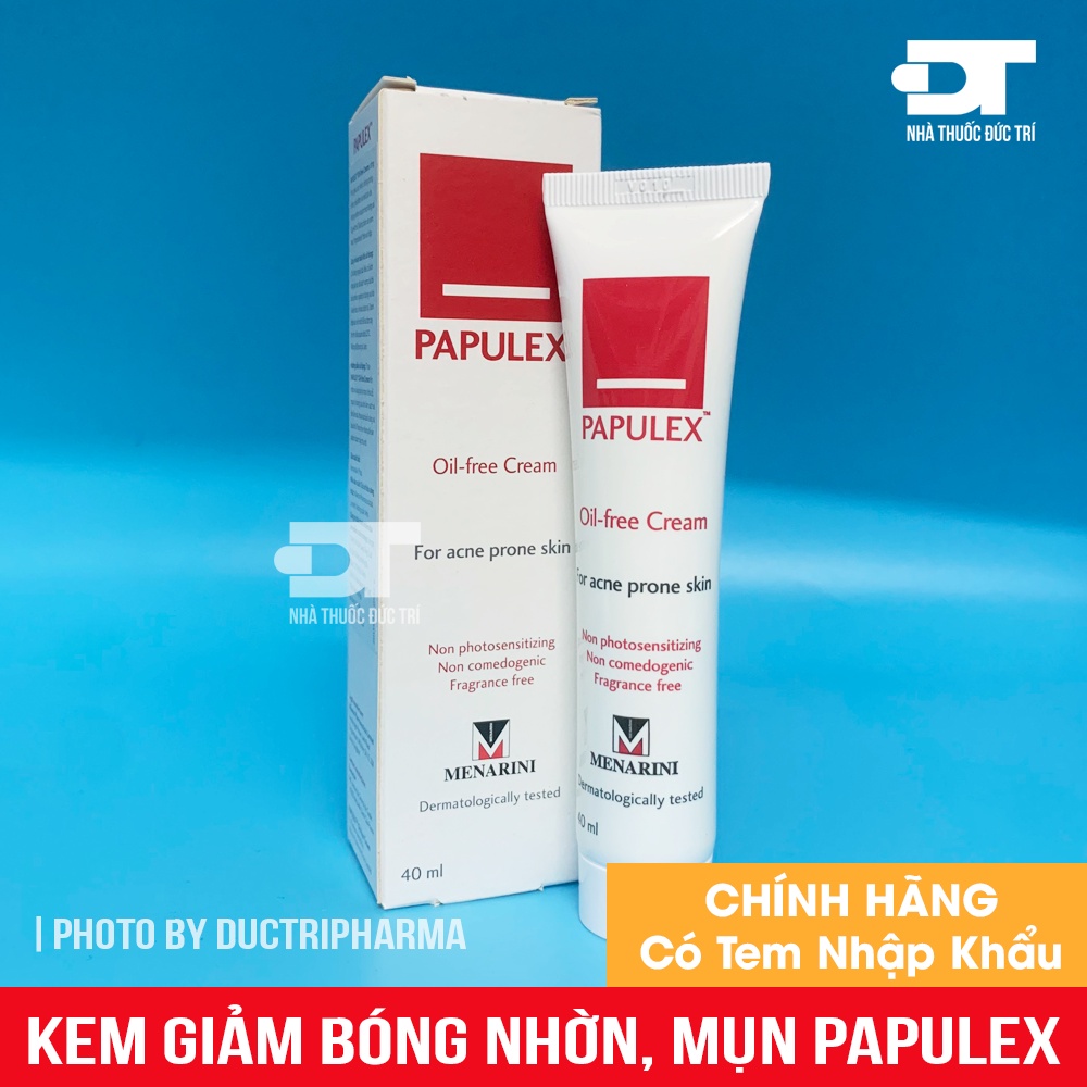 Kem Giảm Bóng Nhờn Ngăn ngừa và Làm Giảm Mụn PAPULEX OILFREE CREAM 40ml