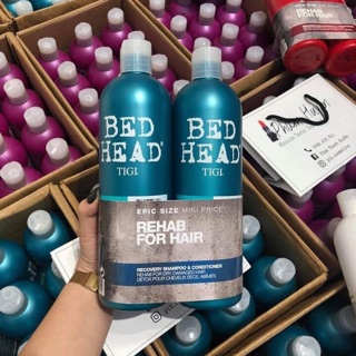 Cặp dầu gội xả TIGI xanh, tím, đỏ 1500ml