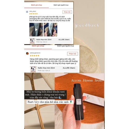 Nước Hoa mini 20ml ALLURE HOMME SPORT