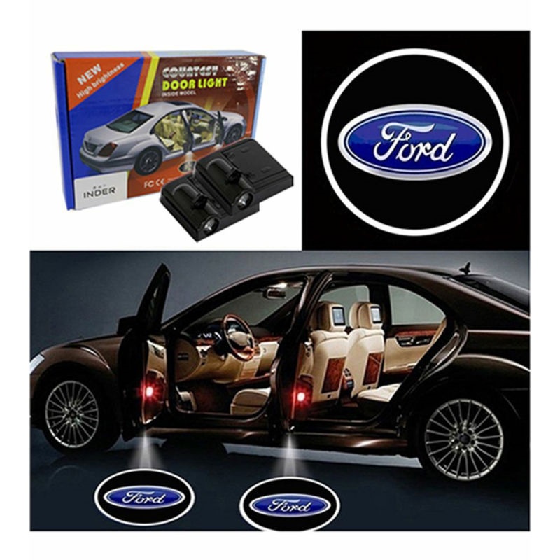 Cặp Đèn Chiếu Laser Cảnh Báo Mở Cửa Ô Tô Theo Logo Xe