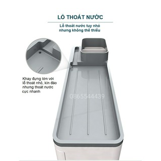 Khay để bàn chải cốc hút tự động