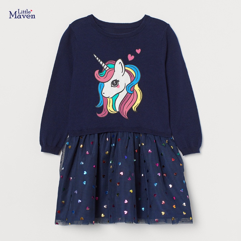 Đầm thun dài tay LITTLE MAVEN
