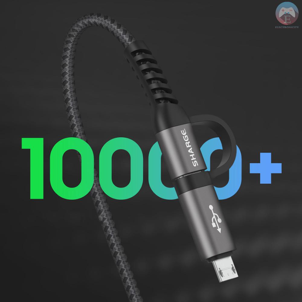 XIAOMI Dây Cáp Chuyển Đổi Usb-A Sang Micro Usb-C 4 Trong 1 Tiện Dụng