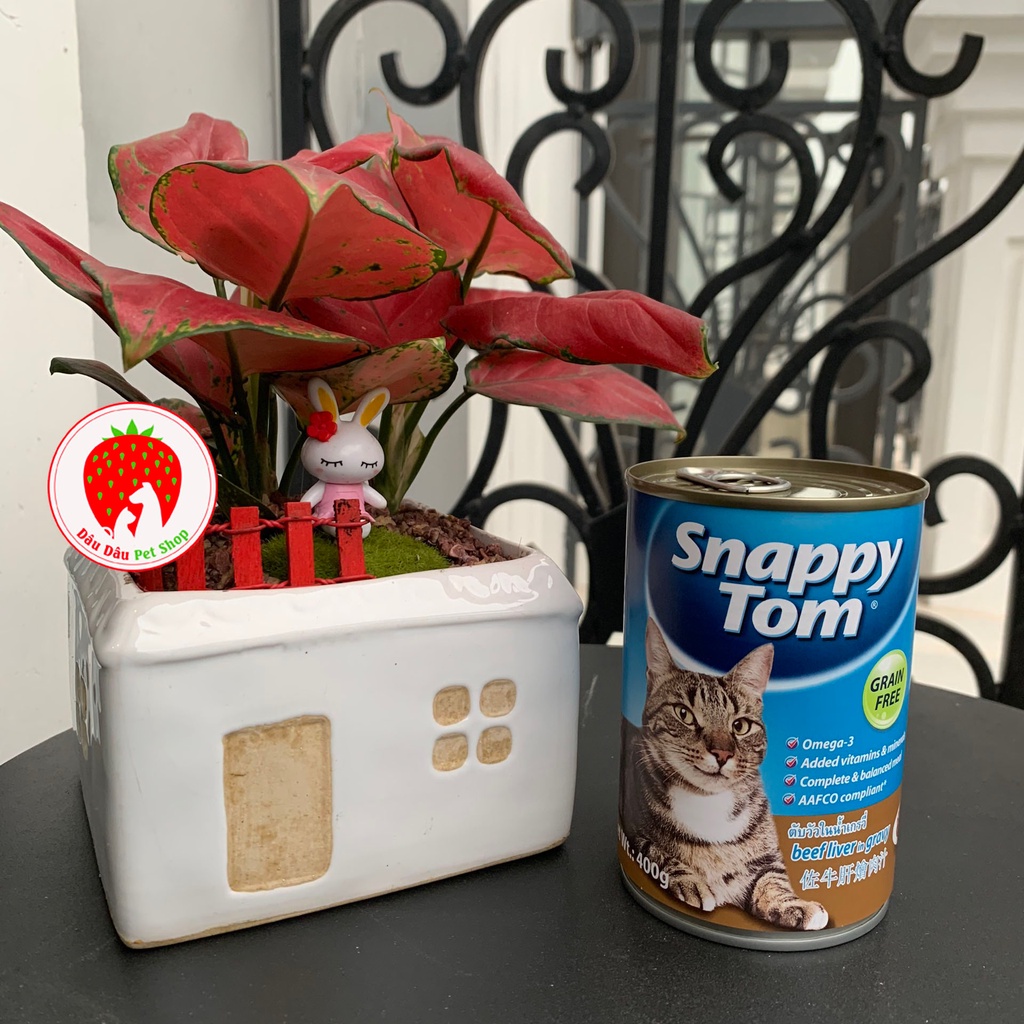 Pate cho mèo Snappy tom lon 400g (Đủ 4 Vị)