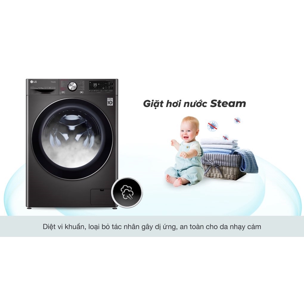 Máy giặt sấy LG Inverter 13 kg FV1413H3BA