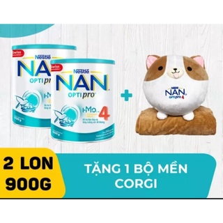 Combo 2 hộp sữa Nan Optipro 4 900g tặng quà cho bé