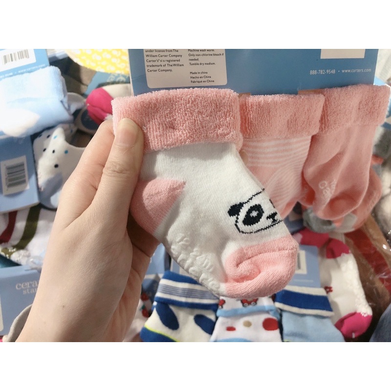 Set 3 đôi tất cho bé trai/bé gái - Tất carter’s cho trẻ em, tất ấm cho bé