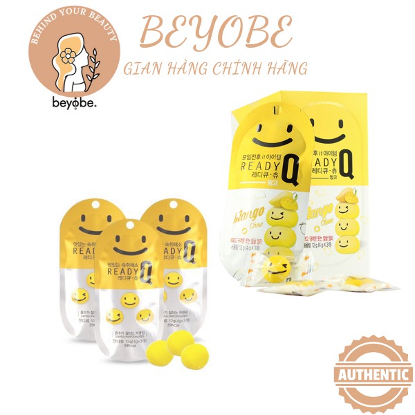 KẸO GIẢI RƯỢU READY Q MANGO CHEW HÀN QUỐC readyq