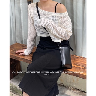 Set đầm midi 2s đen trơn basic kèm khoác crop lưới