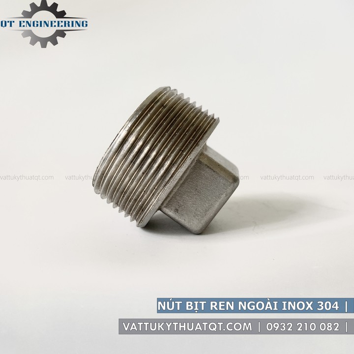 Nút Bịt Ren Ngoài Inox 304 | DN8-DN32