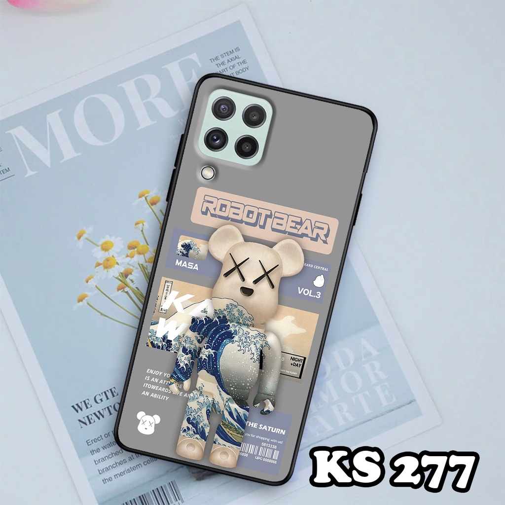Ốp lưng Samsung A12 - Samsung A22 4G - Samsung A22 5G - Ốp in hình Gấu B.Ŗİ.ÇK - Lưng nhám viền TPU cao cấp