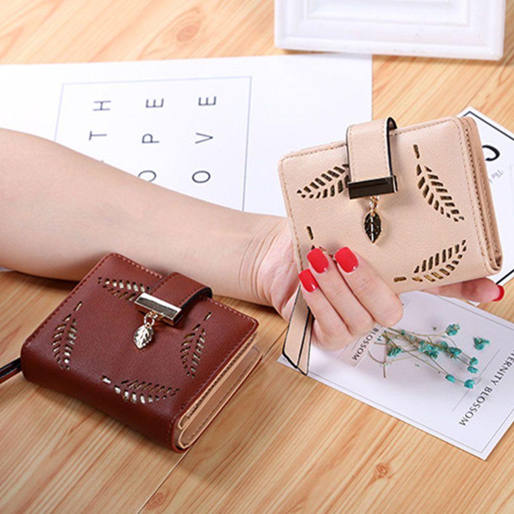 Ví Ngắn Bằng Da PU Thiết Kế Dễ Thương Cho Nữ