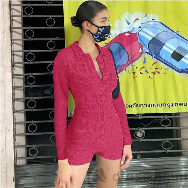 Bộ áo liền quần tay dài in chữ thời trang quyến rũ cho nữ | BigBuy360 - bigbuy360.vn