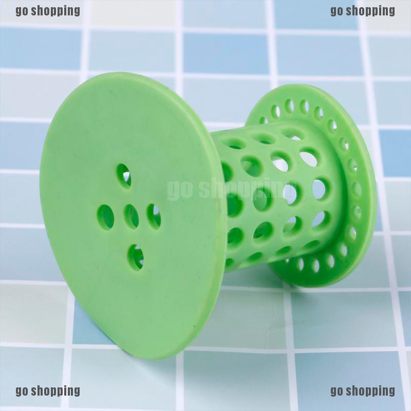 {go shopping}Useful silicone tub drain stop &amp; bathroom hair catcher drain protector strainer