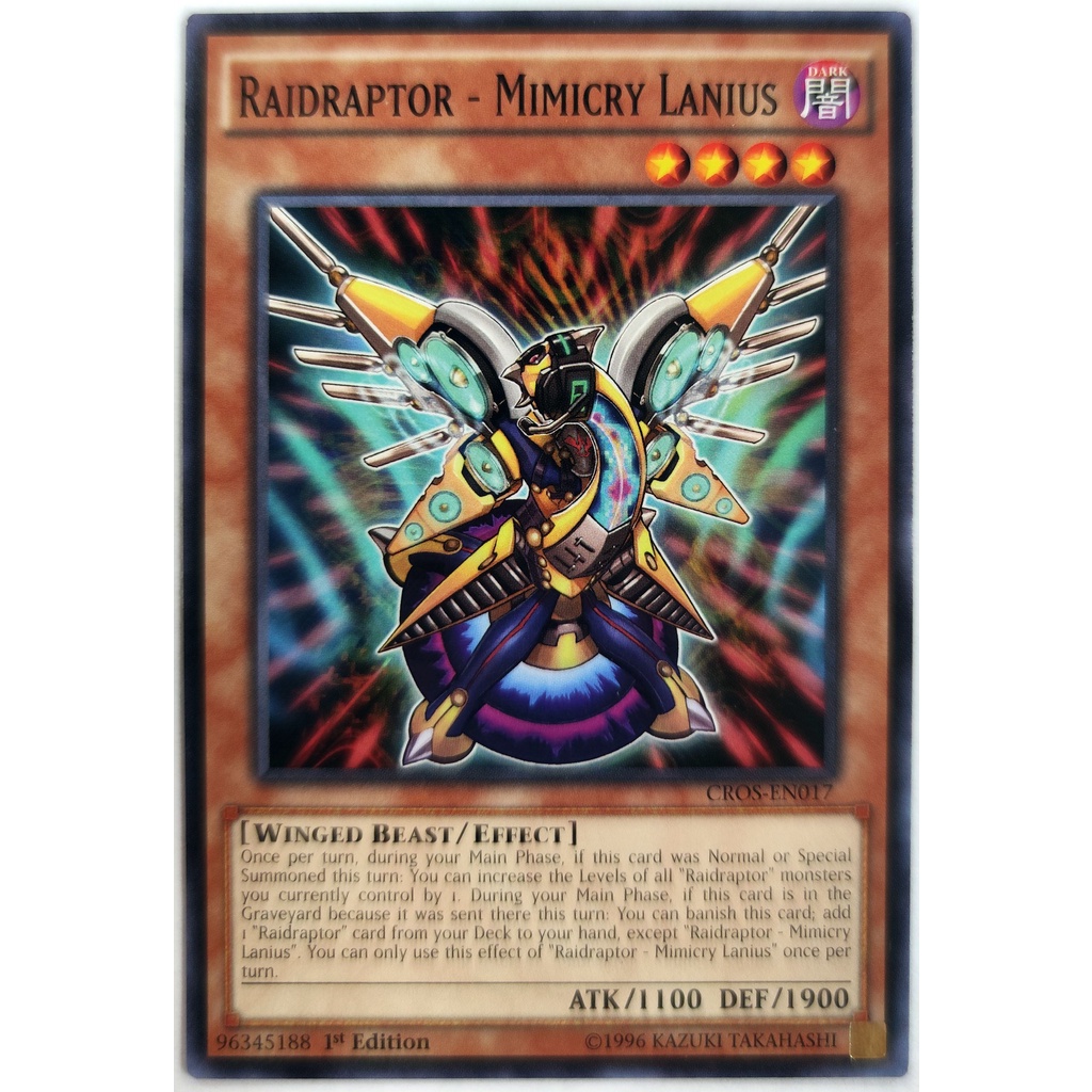 [Thẻ Yugioh] Raidraptor - Mimicry Lanius |EN| Common (ARC-V)