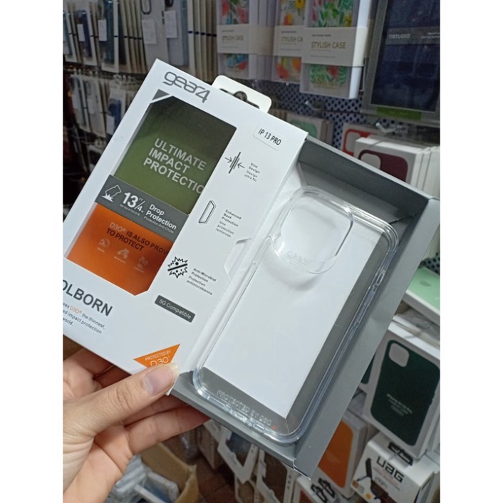 Ốp Lưng Trong GEAR 4 iPhone 11 12 13 Pro 13 Pro max Chống Ố màu