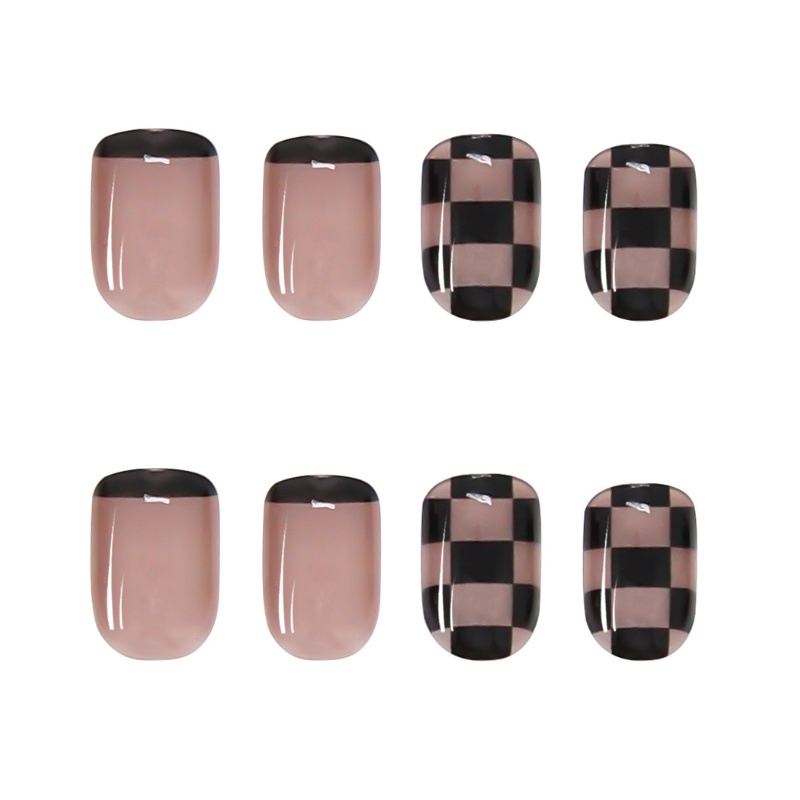 Móng Tay Giả Ngắn Có Thể Tháo Rời Phong Cách Pháp