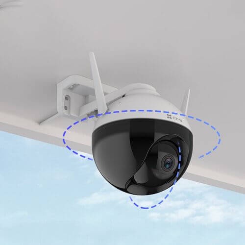 Camera wifi ngoài trời, xoay 360 độ, còi đèn báo động, Ezviz C8W 4MP 2K, màu ban đêm, Đàm thoại 2 chiều- chính hãng