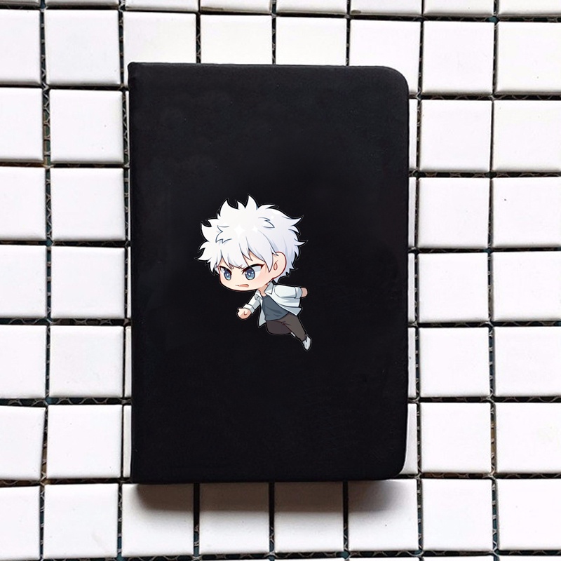 Sổ bìa da A6 in hình Người đại diện thời gian anime chibi ghi chép tiện lợi