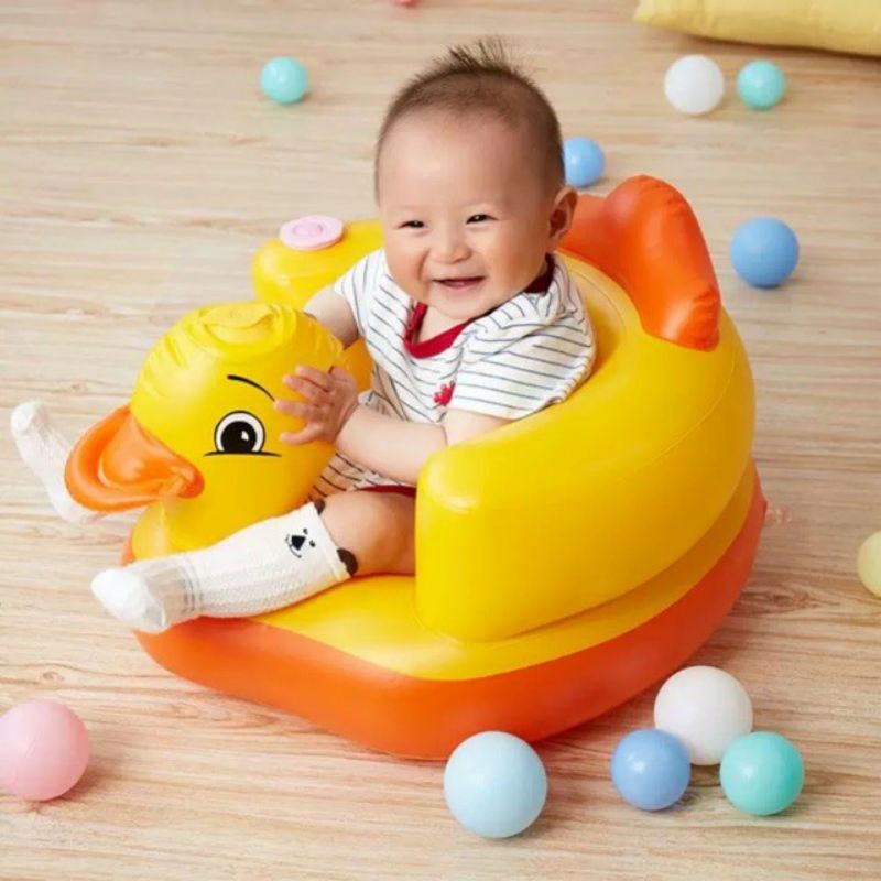 Ghế hơi vịt tập ngồi cho bé