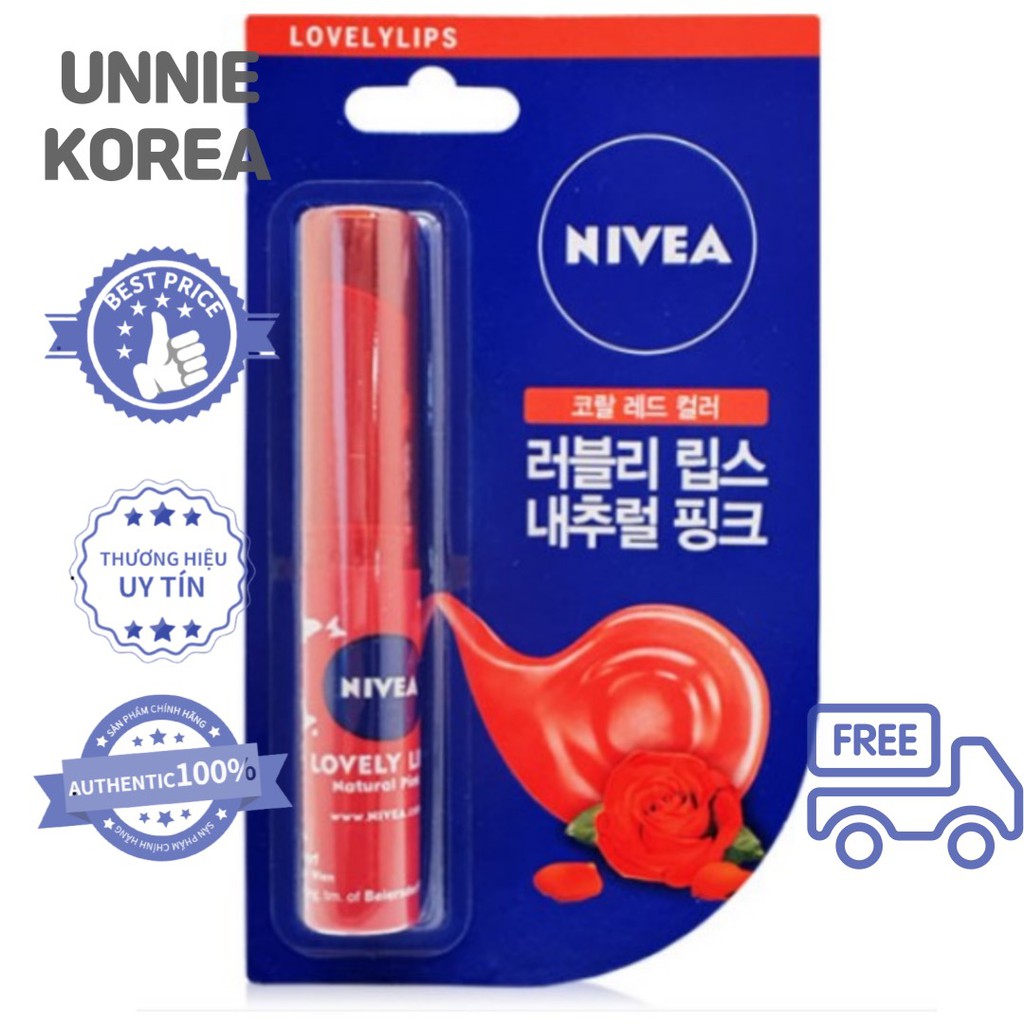 [Nivea] Son dưỡng môi Nivea Hàn Quốc cung cấp độ ẩm và dưỡng chất cho môi