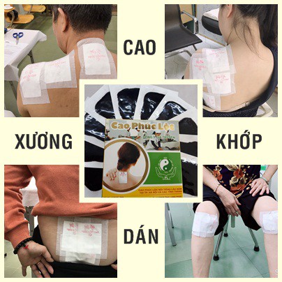 Combo Hộp ( 10 miếng) Cao dán xương khớp Phúc Lộc- Hiệu quả vượt trội- An toàn tuyệt đối.