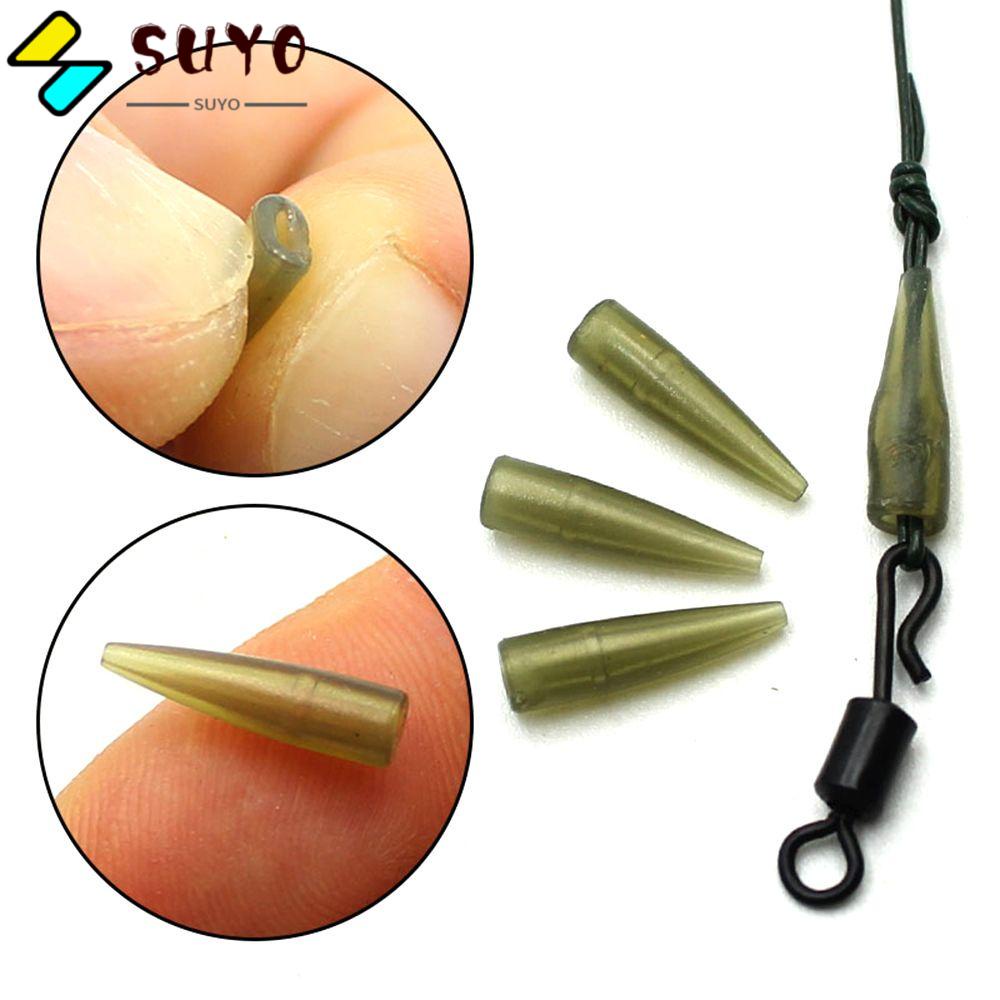 Set 50 đầu giữ móc câu chất liệu cao su màu xanh lá cây chống rối tiện dụng chất lượng cao