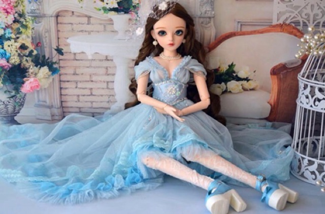 Búp bê bjd mắt thuỷ tinh cao 60cm