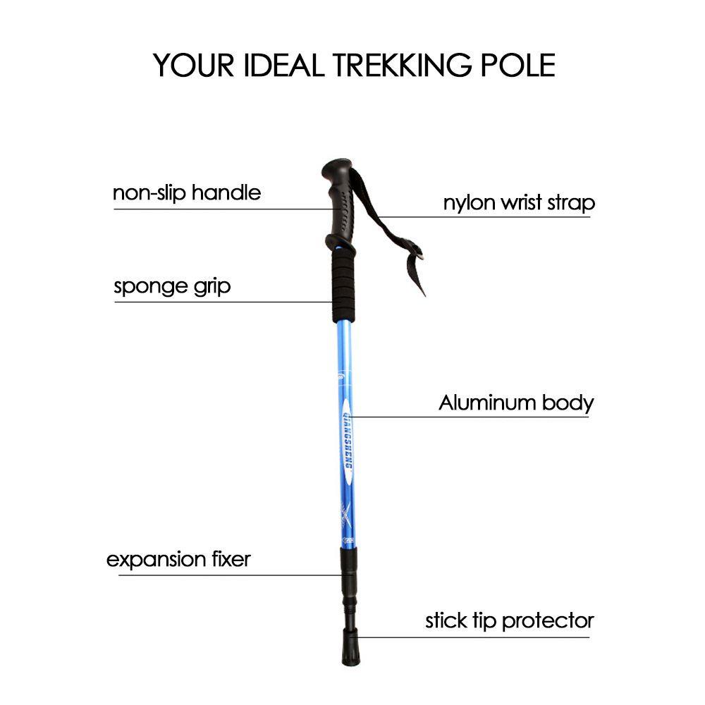 Gậy Đi Bộ Bằng Nhôm Có Thể Gấp Gọn Tiện Dụng