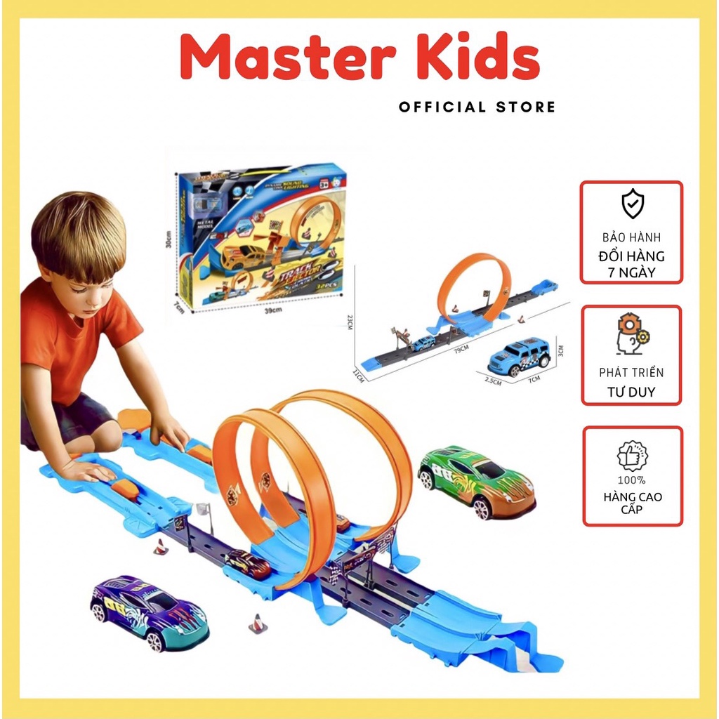 [SALE] Mô hình Đường đua hotwheels - đường đua siêu tốc độ cho trẻ Tư duy Giải trí MasterKids