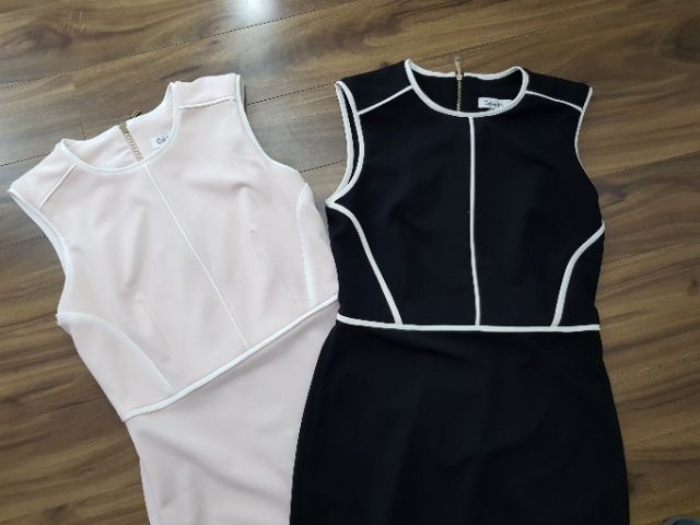 Đầm CK body viền trắng