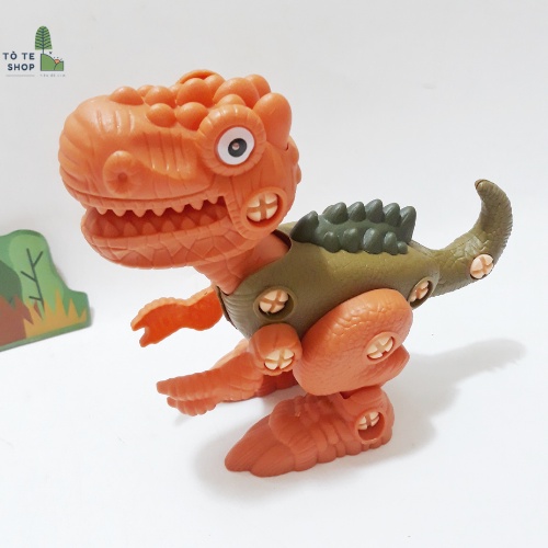 Đồ chơi khủng long lắp ráp, có vít đi kèm, set 4 khủng long đồ chơi vô cùng thú vị cho bé sáng tạo và phát triển iq