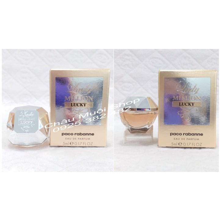 Nước Hoa Mini 1 Lady Million Lucky - 5ml-Nữ