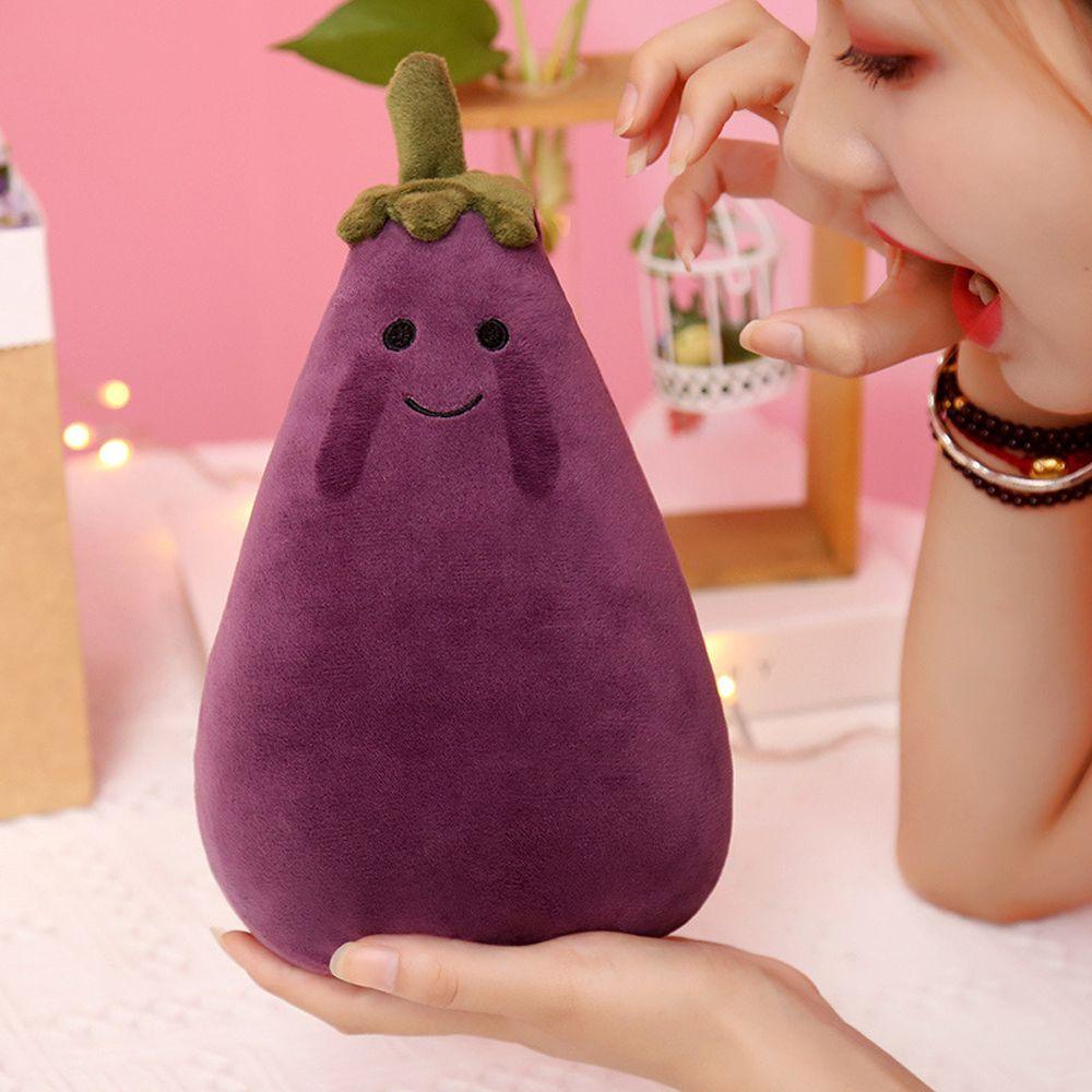 Đồ Chơi Nhồi Bông Mềm Mại Hình Quả Cà Tím Dễ Thương