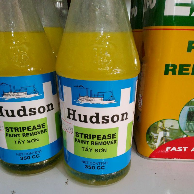 Tẩy sơn chai trên bề mặt kim loại Hudson