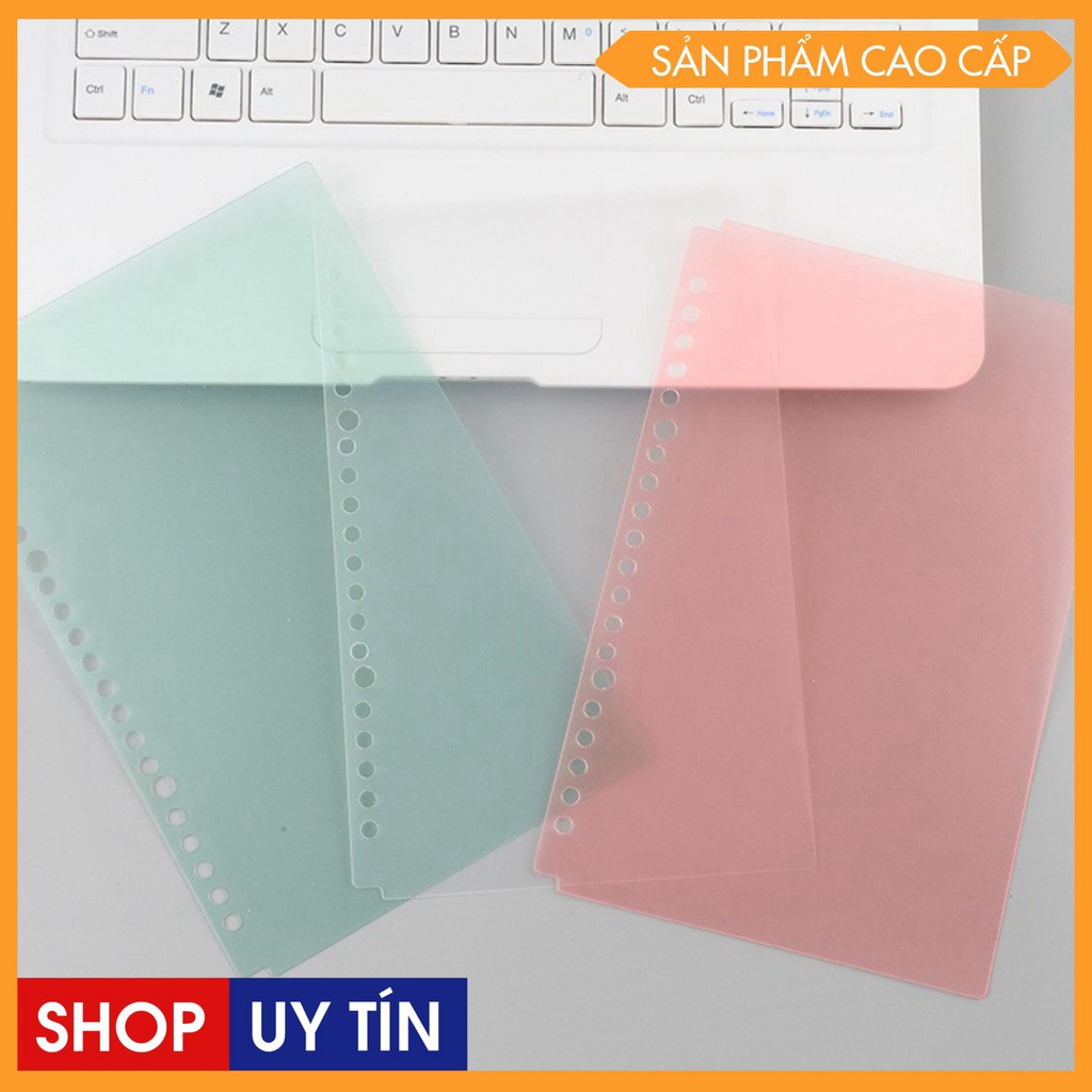 Set bìa nhựa A5 B5 Thanh còng nhựa 20, 26 lỗ phụ kiện làm sổ còng sổ planner
