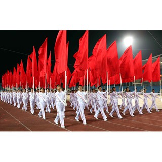 [SỈ/ BUÔN] 1 CHIẾC CỜ HỒNG KỲ VẢI SATANH HÀNG ĐẸP