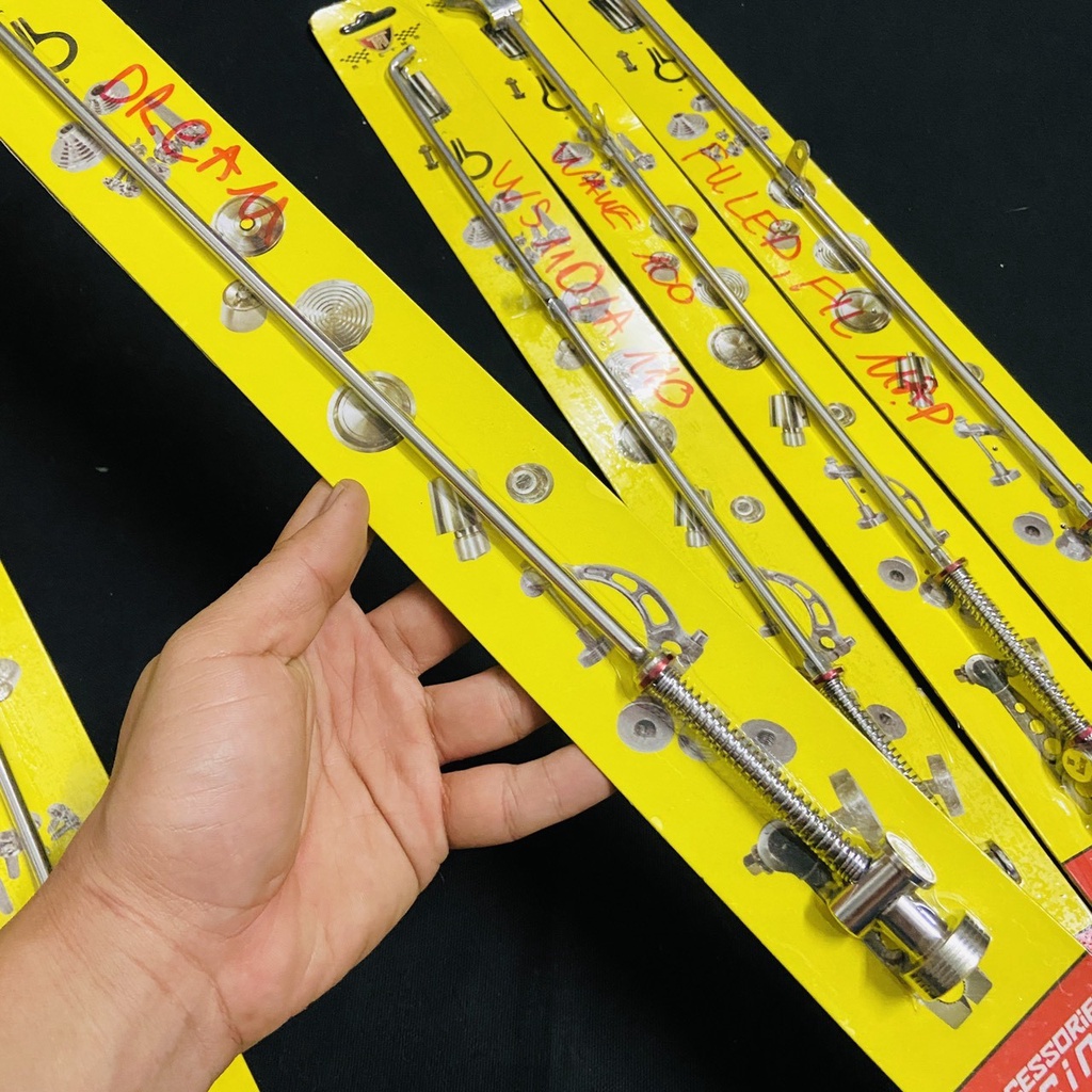 ĐŨA THẮNG KÈM CHỐT THẮNG FULL INOX SIÊU SÁNG BÓNG CHO CÁC DÒNG XE HONDA, YAMAHA